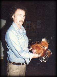 Walt with chicken